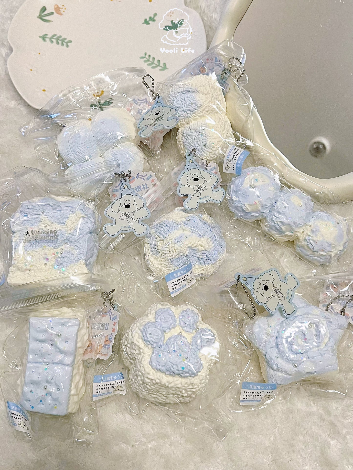Ice Blue Series Taba Squishy