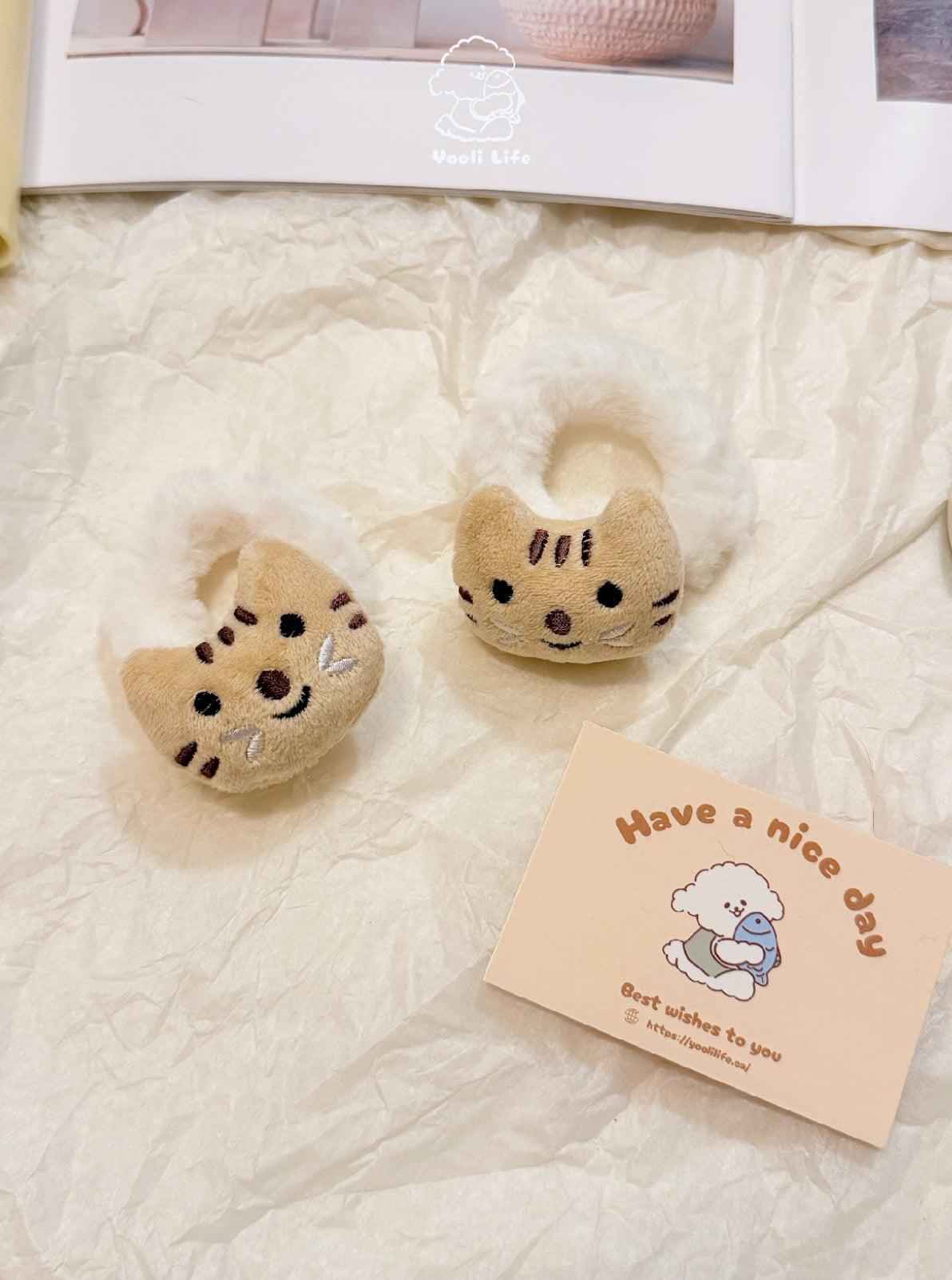 Cute Cat Hair Scrunchie-single