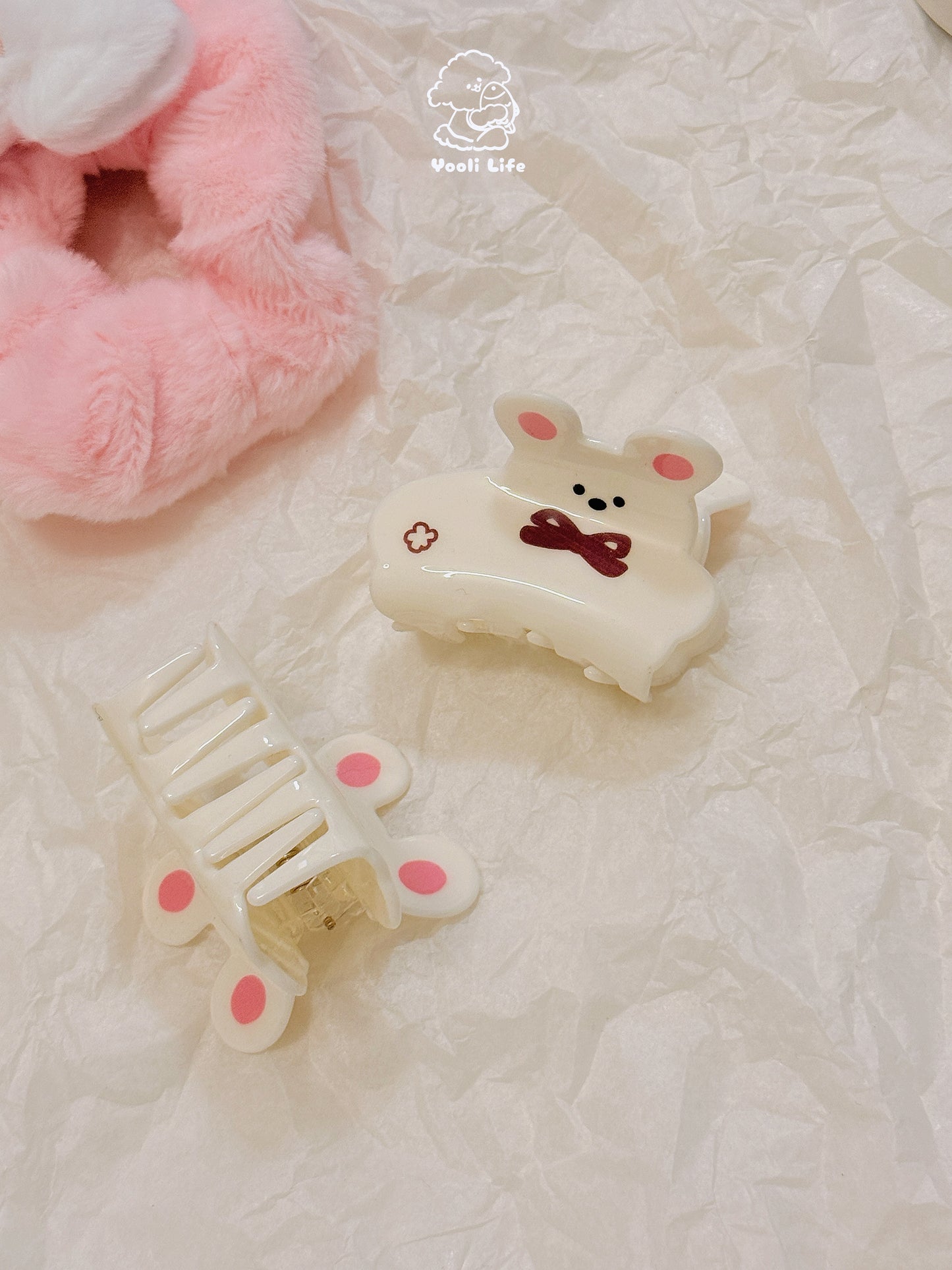 Ribbon Bear Hair Clip