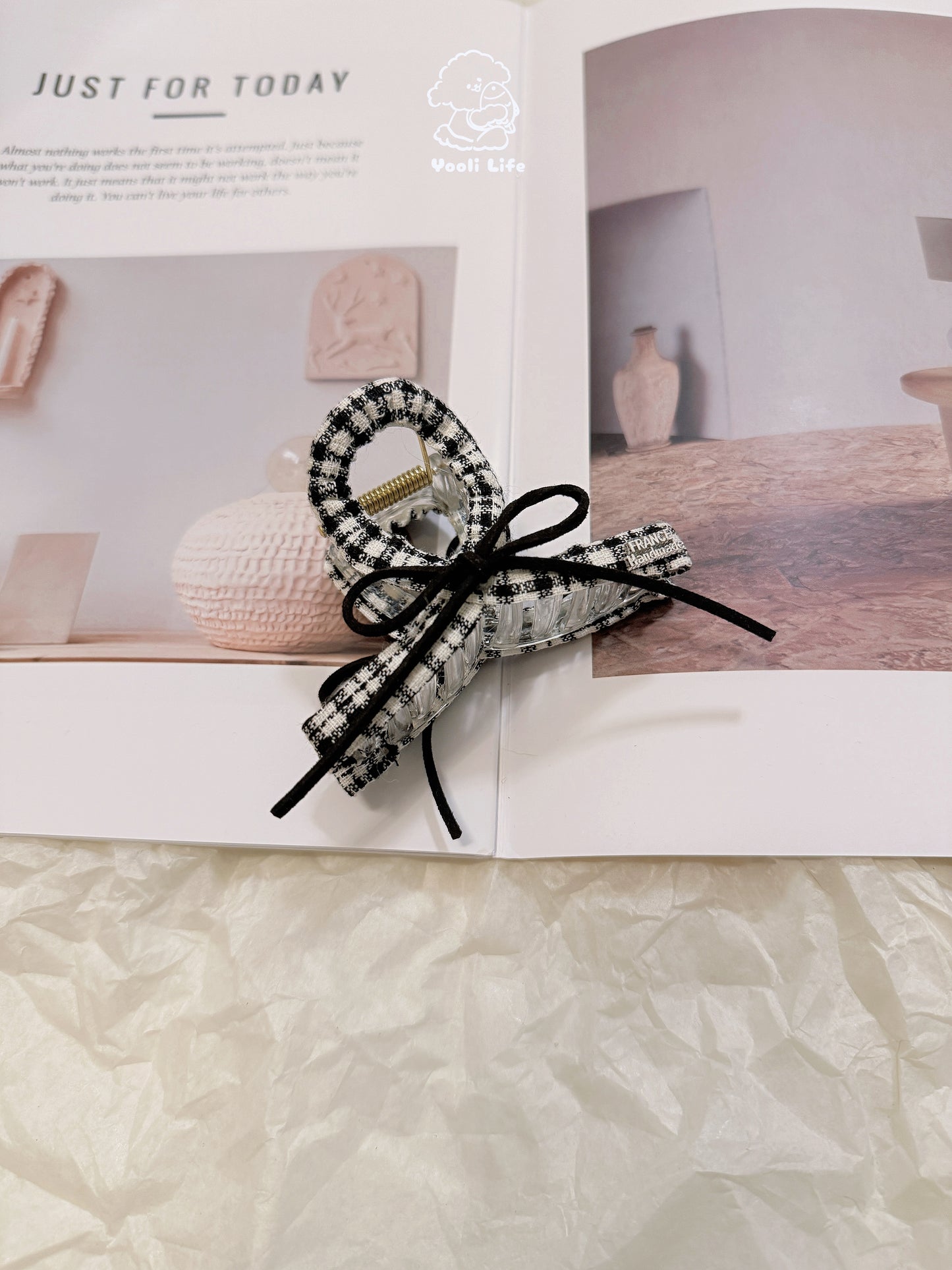 Preppy Plaid Hair Clip