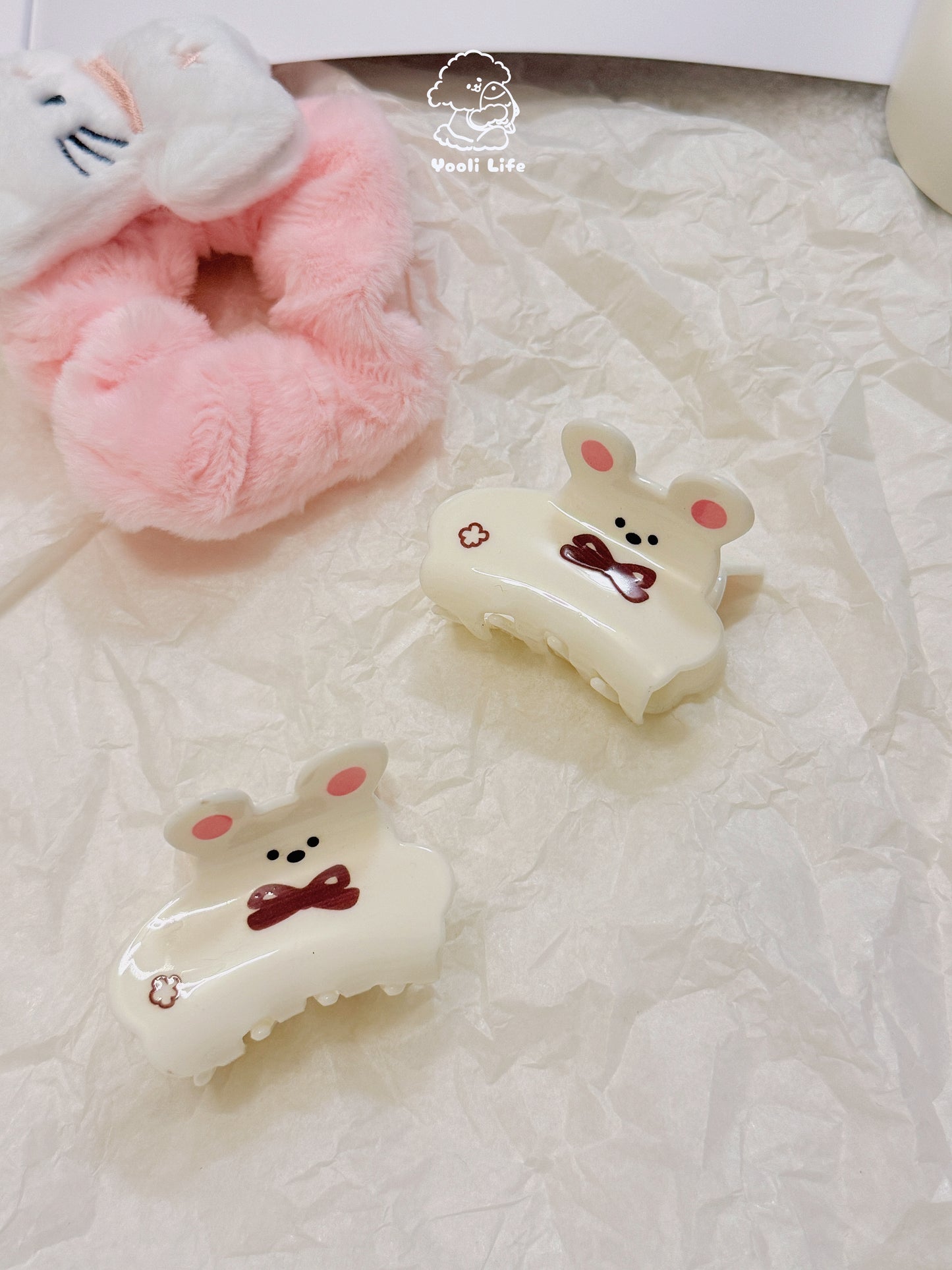 Ribbon Bear Hair Clip