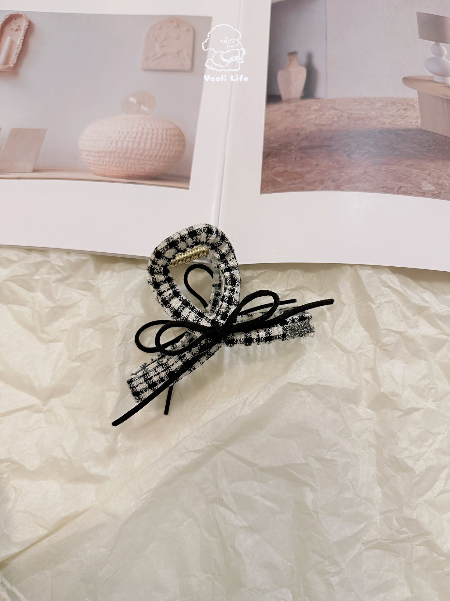 Preppy Plaid Hair Clip