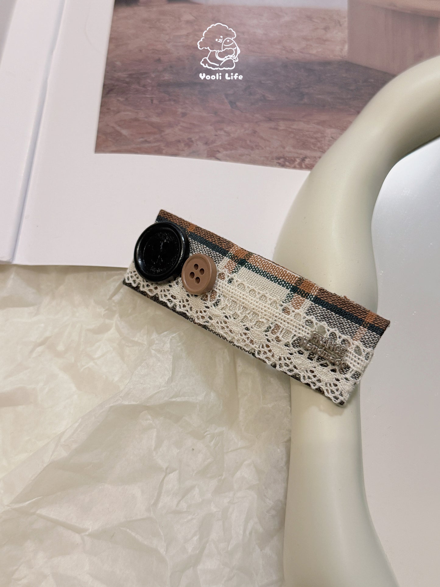 Square Lace Hair Clip