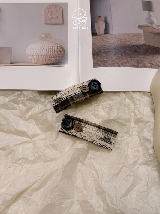 Square Lace Hair Clip