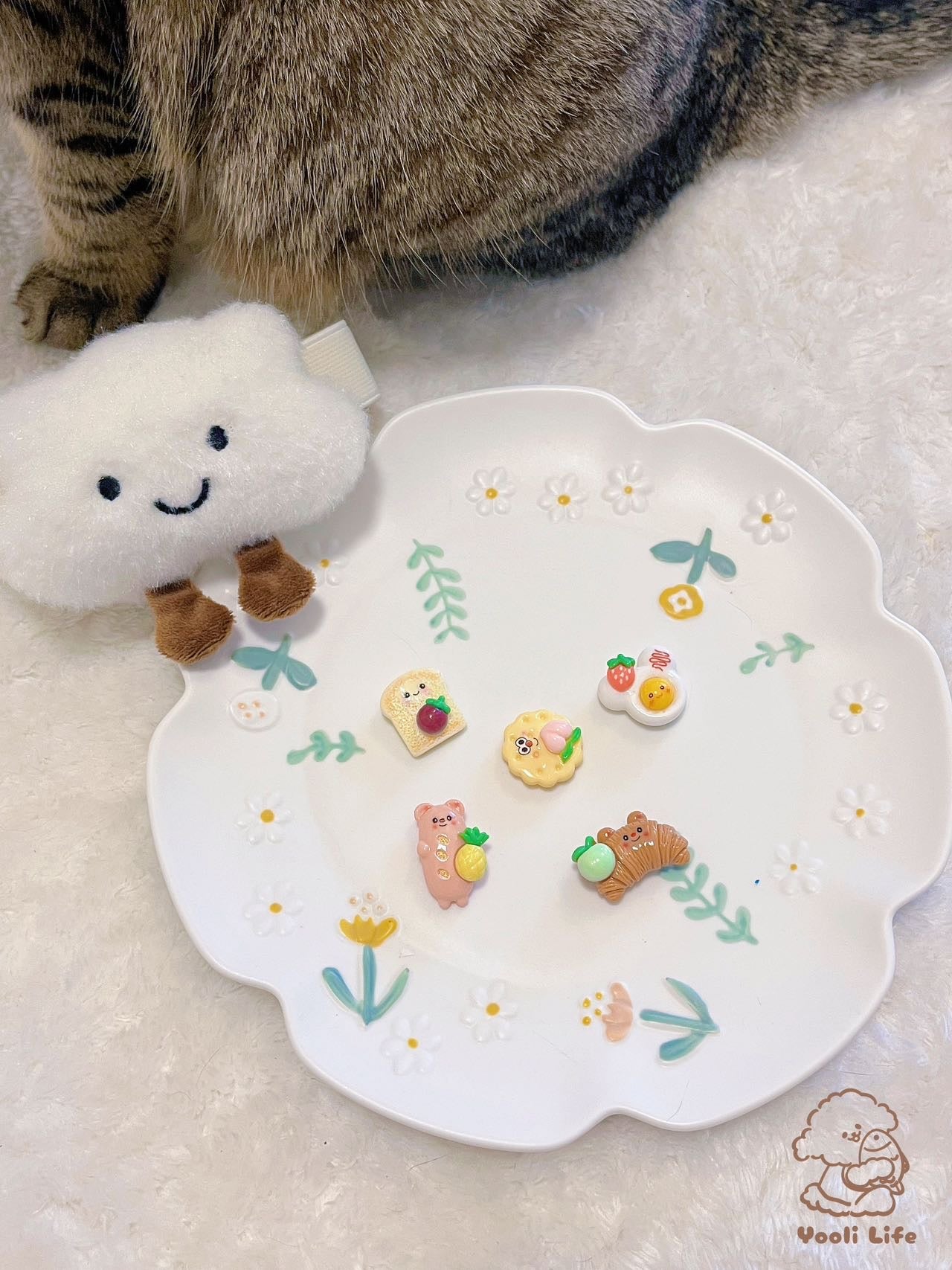 Mini Bread Fridge Magnet Set