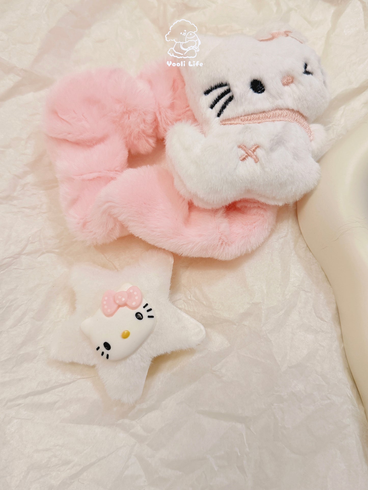 Kitten Hair Scrunchie & Clip