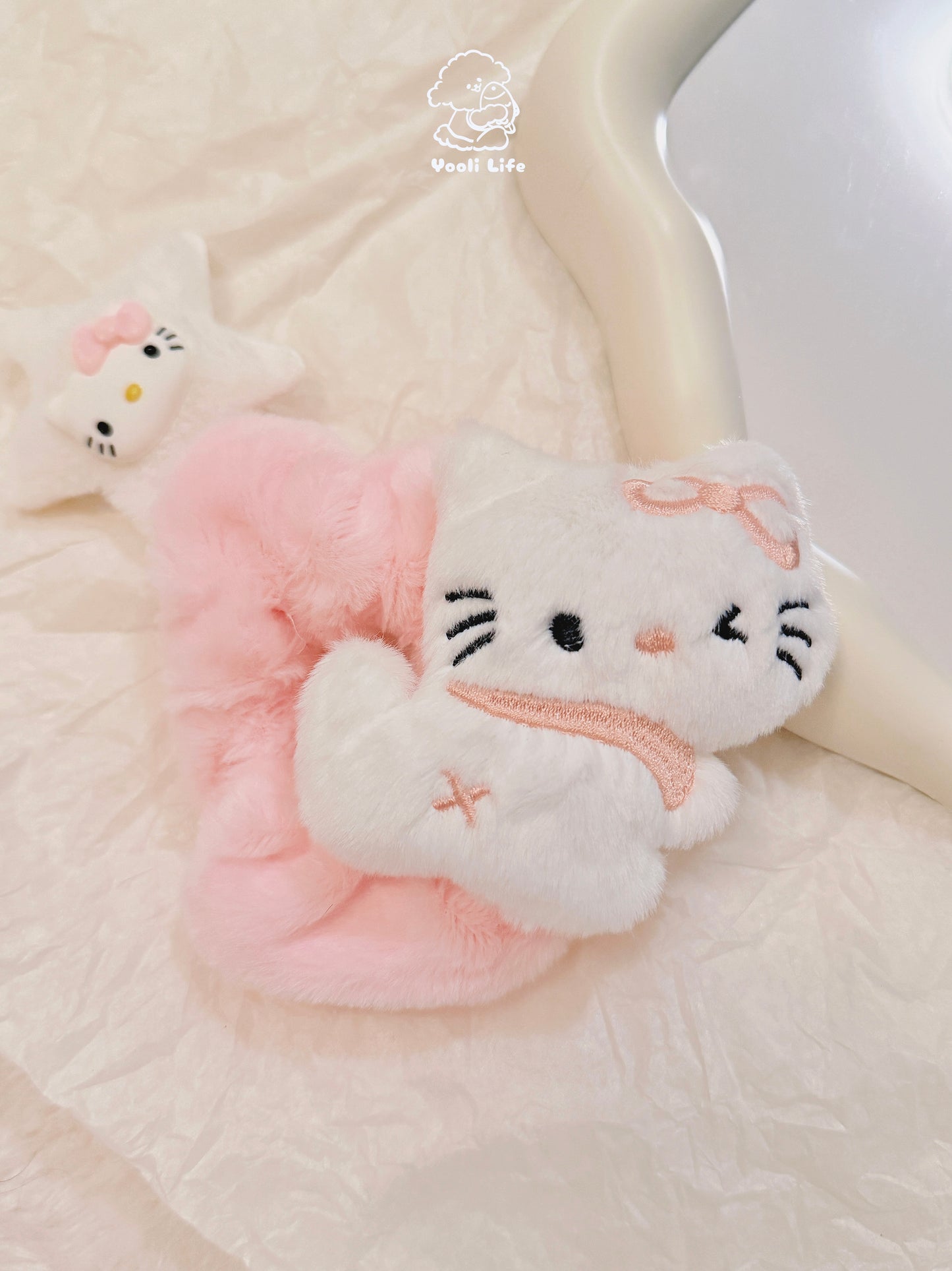 Kitten Hair Scrunchie & Clip