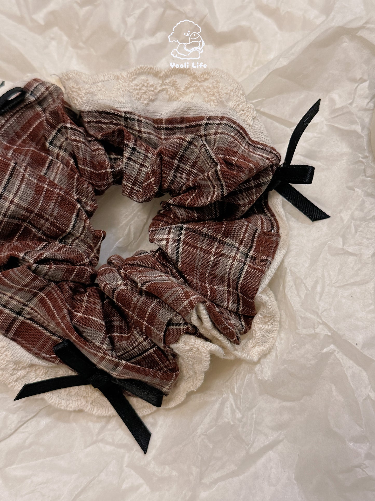 Preppy Plaid Hair Scrunchie