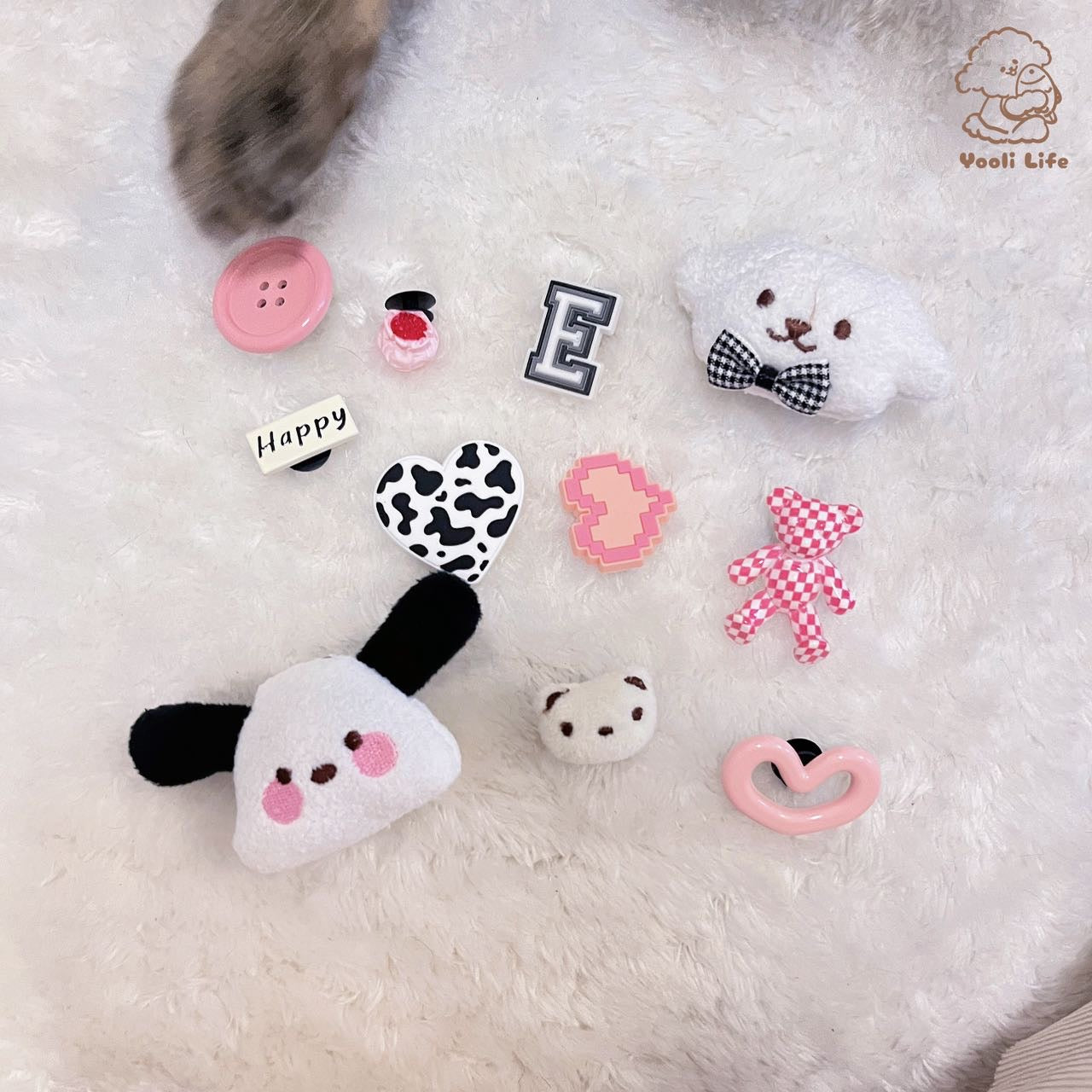 Cute Fluffy Hole Shoes Decoration