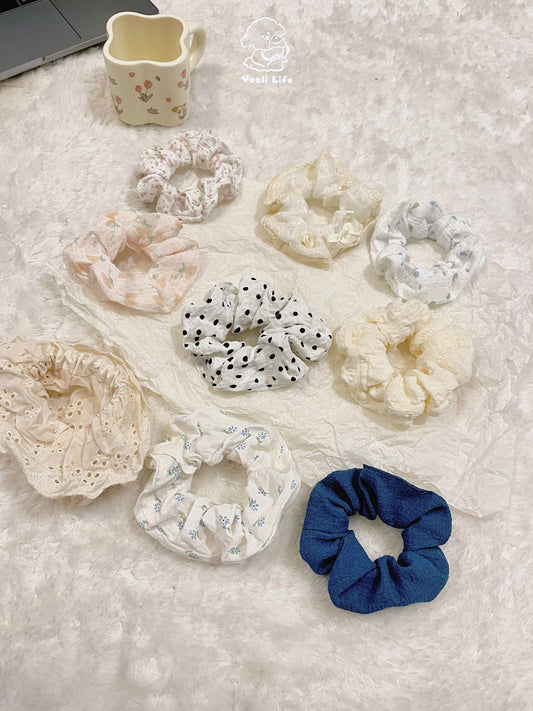 Minimalist & Cozy Hair Scrunchie Set